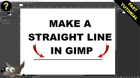 gimp straight lines step by step.